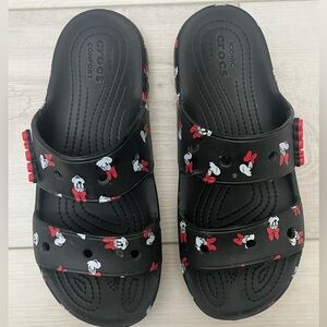Crocs Disney Minnie Mouse Iconic Comfort Slides Women’s Size 8